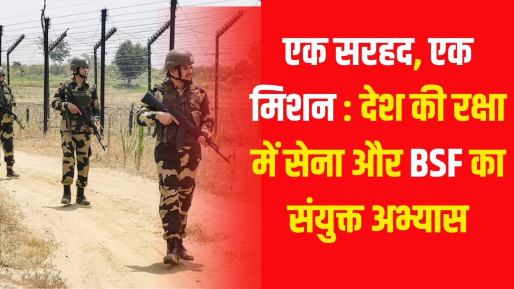 एक सरहद, एक मिशन : देश की रक्षा में सेना और BSF का संयुक्त अभ्यास
