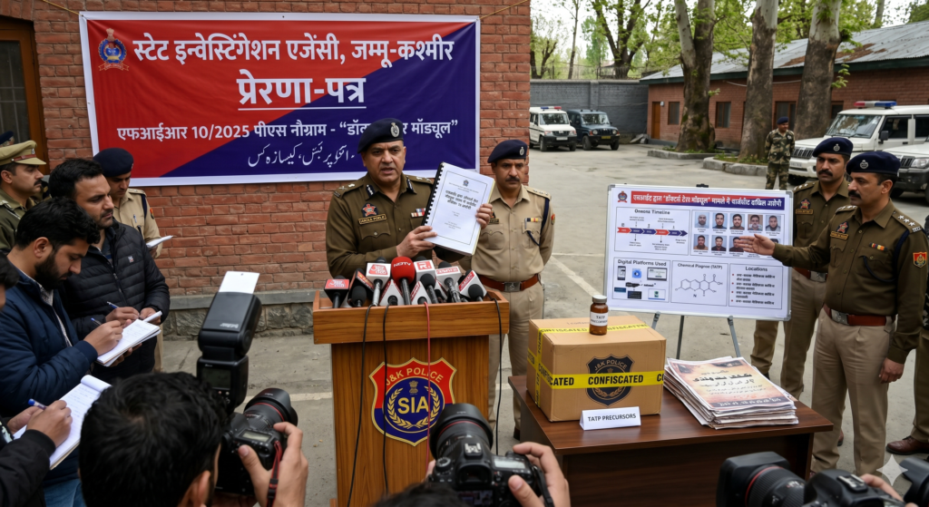 जम्मू-कश्मीर पुलिस की एसआईए ने डॉक्टर्स टेरर मॉड्यूल केस में चार्जशीट दाखिल की: एक खतरनाक साजिश का पर्दाफाश