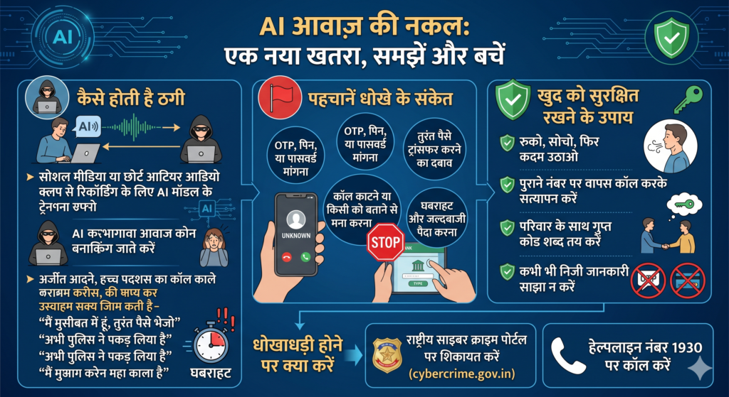 AI Voice Cloning Scam: नकली आपातकाल, असली नुकसान