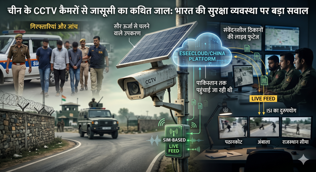 चीन के CCTV कैमरों से जासूसी का कथित जाल: भारत की सुरक्षा व्यवस्था पर बड़ा सवाल