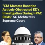 “मुख्यमंत्री ने जाँच में सक्रिय रूप से बाधा डाली, कानून का शासन ठप”: सुप्रीम कोर्ट में ED ने ममता बनर्जी के खिलाफ रखा दस्तावेज़ी सबूतों का पुलिंदा — जस्टिस मिश्रा और अंजारिया की बेंच ने कहा “लोकतंत्र ख़तरे में”