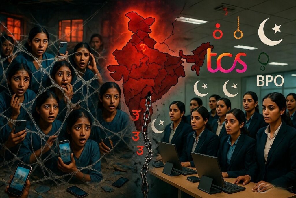 धर्मांतरण प्रेम जाल का जिहादी घिनौना खेल, अमरावती का 180 नाबालिगों का यौन शोषण स्कैंडल और नासिक TCS से कॉर्पोरेट धर्मांतरण रैकेट, भारत में इस्लामी जिहाद की संगठित साजिश का एक और भयावह चेहरा”